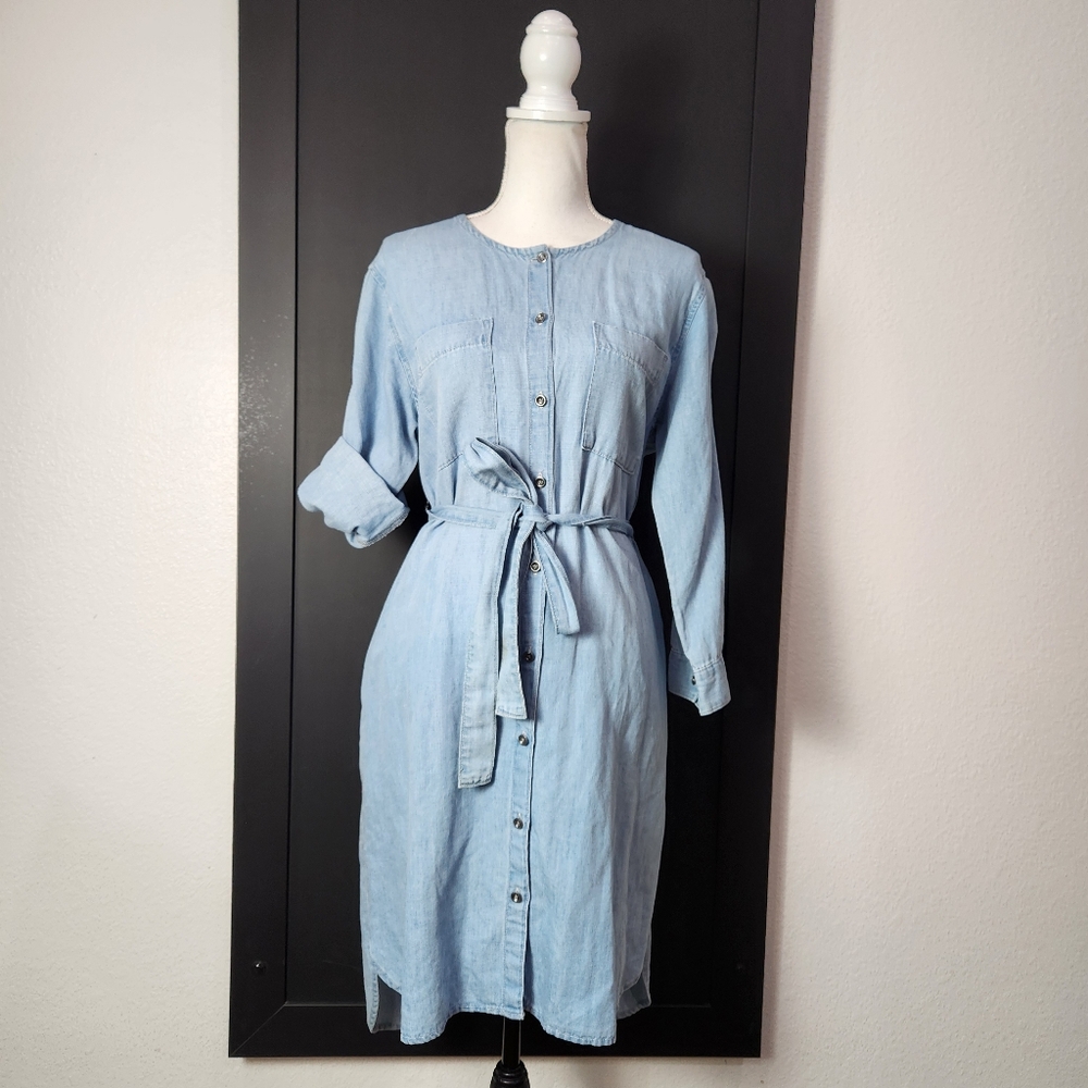 Gap Chambray Shirt Dress Size Large